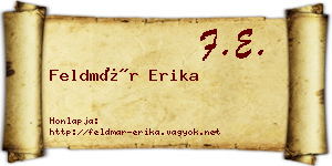 Feldmár Erika névjegykártya